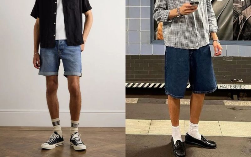 Phối áo đồng phục với quần short