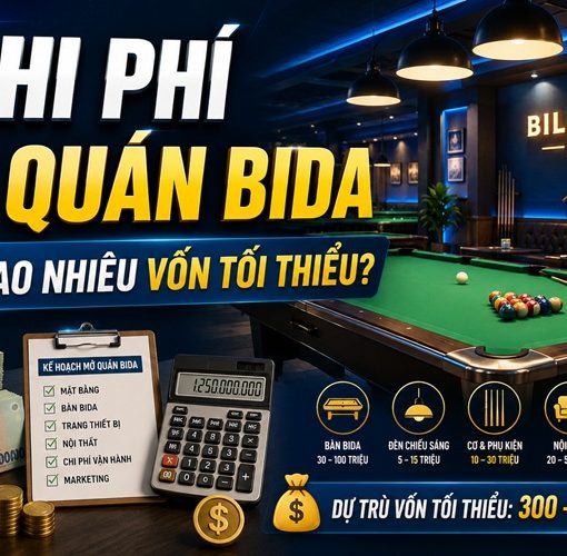 chi phí mở quán bida