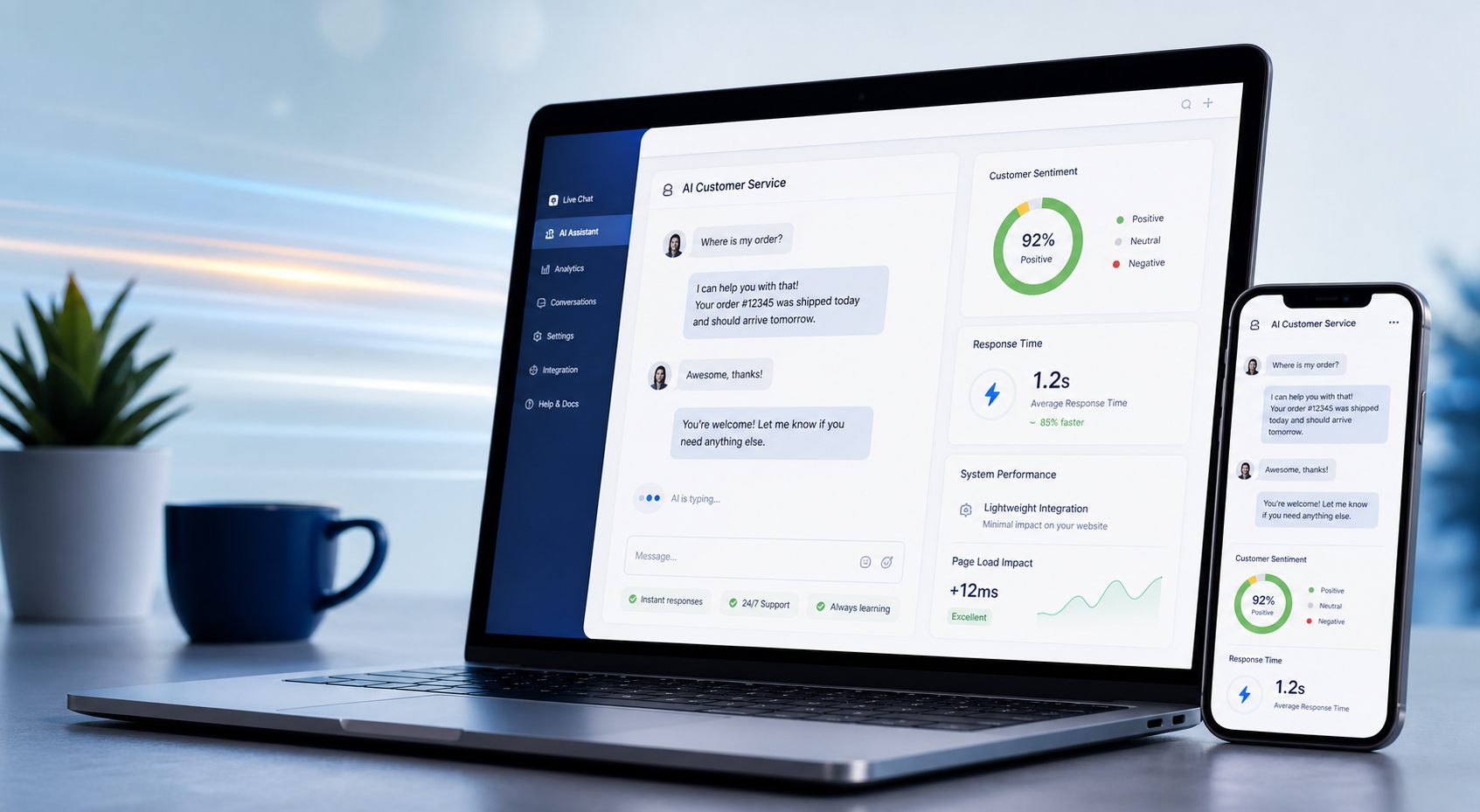 Tích hợp ứng dụng AI cho chăm sóc khách hàng vào website hiện có mà không làm chậm trang Tích hợp ứng dụng AI cho chăm sóc khách hàng vào website hiện có mà không làm chậm trang